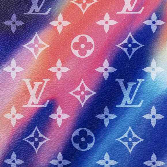 Louis Vuitton Keepall Bandouliere 50 Sunset Multicolor Black Weekend Travel Bag - Picture 4 of 12